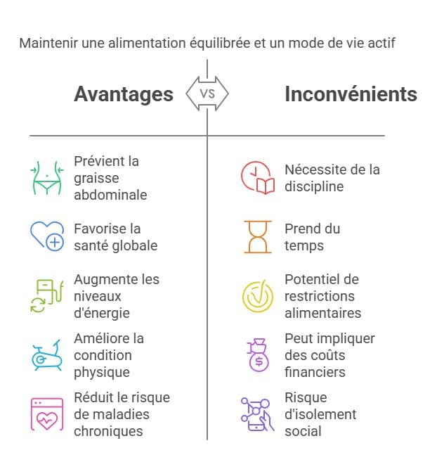 Maintenir une alimentation équilibrée et un mode de vie actif